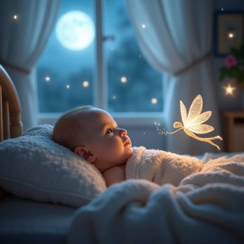 The Magical Moonlight Adventure: A 5 Month Old Bedtime Story
