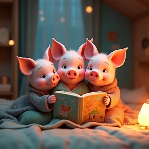 Three Pigs' Bedtime Story