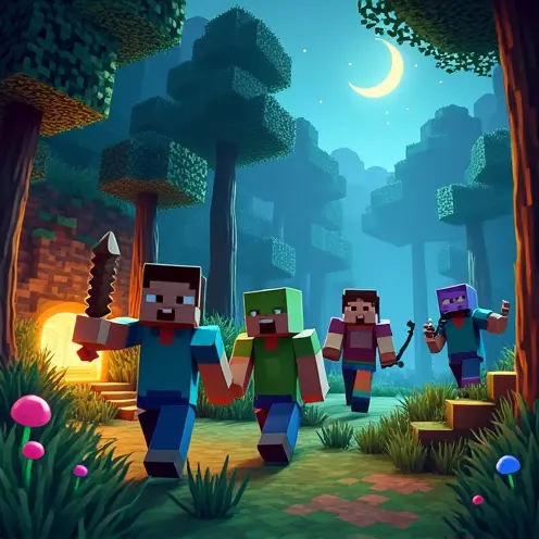 Minecraft Bedtime Story: The Adventure of Steve and His Friends
